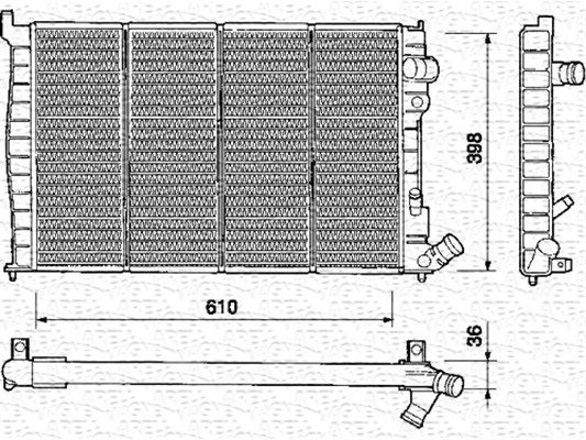 MAGNETI MARELLI Radiaator,mootorijahutus 350213313000